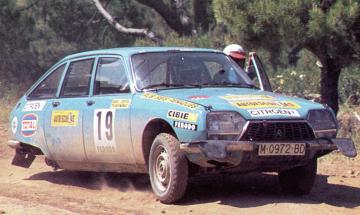 Ricardo Muñoz-José Zorita (Citroën GS). Criterium Luis de Baviera 1976